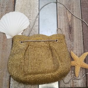 Vintage gold evening bag.